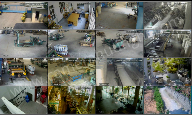 hình ảnh lắp đặt camera quan sát tại nhà xưởng